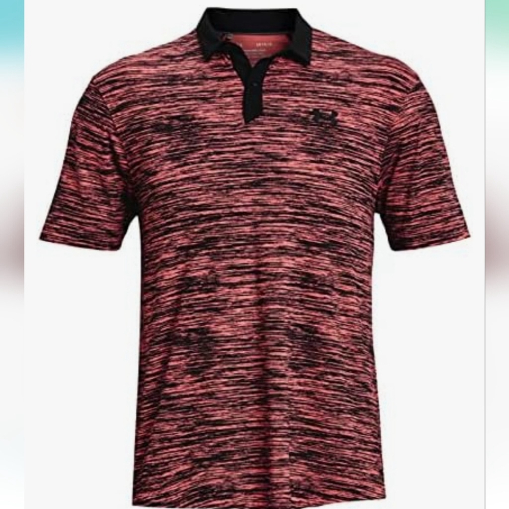 Under Armour Men's UA heatgear Iso-Chill ABE Twist Golf Polo Shirt medium nwot